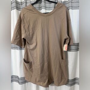 Free people movement hot shot tee romper